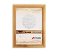 Procut Global Picture Frames 7x5 Inch Country Pine - Classic 7x5 Frames With Safe Perspex Front & Wall Hanging Hooks - Premium Synthetic Wood - Handmade Frames