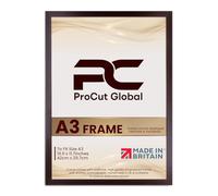 Procut Global Picture Frames A3 Rose Wood - Modern A3 Photo Frames With Safe Perspex Front & Wall Hanging Hooks - Premium Synthetic Wood-Handmade Frames