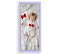 Procut Global Purple 98x33cm Modern Picture Frame for Nursery, Baby Gift - Photo Frame with Perspex Front, Wall or Tabletop Display - Keepsake for Newborn, Baby Shower & First Photo Memories