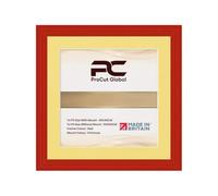 Procut Global Red 50x50cm Picture Frame with Mount for 40x40cm | Engineered Wood with Clear Perspex Front for Wall Art Display - Ideal for Photos, Posters & Prints - Primrose Mount