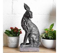 Prodbuy 47cm Large Black Hare Ornament | Indoor/Outdoor