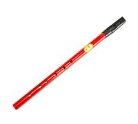 ProdBuy Feadog Brass D Irish Tin Whistle (Red with Black Mouthpiece)