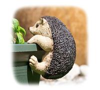 ProdBuy Home Plant Pot Hanging Garden Ornament (Brown Hedgehog)