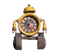 ProdBuy Home Steampunk Metal 23cm Robot Mantel Table Desk Clock