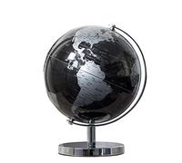 ProdBuy Limited 18.5cm (Height) Black and Silver Globe Ornament