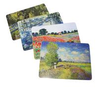 Prodbuy [Pack of 4] Claude Monet Landscape Scene Placemats, PB900250