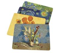 Prodbuy [Pack of 4] Vincent van Gogh Artwork Placemats, PB900243