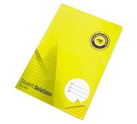 Prodbuy [Pack of 5] Memory Aid A4 Yellow Lined Paper Notebooks Feint Ruled Legal Note Pads