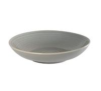 Prodbuy Set of 2 Grey Swirl Pasta Spaghetti Serving Stoneware Dishes Dinner Bowls Plates