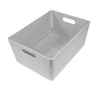 Prodbuy Set of 3 Grey Plastic 35cm Rectangular Storage Boxes