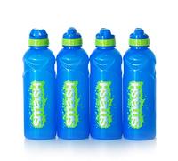 ProdBuy Set of 4 Colour BPA Free 500ml Plastic Water Drink Bottles School Kids Sport (Blue)