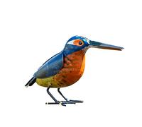 ProdBuy Small Colourful Metal Kingfisher Bird Ornament