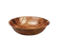 Prodbuy Woven Wood 30cm Round Fruit Snack Table Salad Bowl Decorative Serving Basket 12"