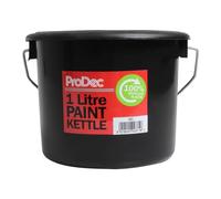 ProDec 1 litre 100% Recycled Plastic Paint Kettle for Decanting Paint, Varnish, Wood Treatments from Larger Cans and Mixing Wallpaper Paste, Ideal for Working On Ladders and Platforms