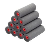 ProDec 10 Pack 4 inch High Density Foam Concave Foam Mini Paint Rollers for a Smooth Finish with Gloss and Satin Paints on Skirting Boards, Window Sills, Panel Doors, Cabinets, Metal and More, 4"