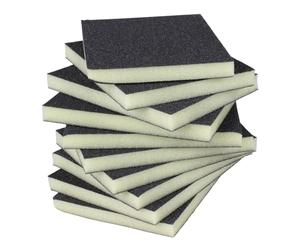 ProDec 10 pk Coarse Grit Flexible Foam Filled Sanding Pad for Flat & Curved Wood & Metal Surfaces Including Window Sills, Architraves, Skirting Board, Pipes, Railings, Furniture, Balustrades, Spindles