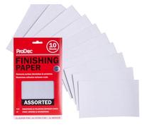ProDec 10 Sheets Assorted Grades Finishing Paper for Sanding Between Coats of Paint or Varnish, Compatible with Machine Sanders & Hand Sanders, 9" x 5.5",230x140mm