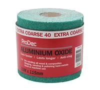 ProDec Ali Oxide 10 Metre Roll Aliminium Green Sandpaper Crack Resistant