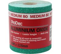 ProDec 10m Roll 80 Grit Medium Grade Green Aluminium Oxide Abrasive