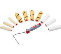 ProDec 11 piece Assorted 4 inch Mini Paint Rollers and Frame for a Smooth Finish