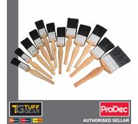 ProDec 12 Piece Painters Dozen Brush Set Quality Paint & Varnish Brushes Trade