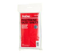 Prodec 12Ft X 12Ft (3.6M X 3.6M) Lightweight Polythene Dust Sheet, Dustproof And Waterproof Ideal For Covering