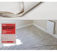 ProDec Cotton Twill Dust Sheet 12ft x 9ft