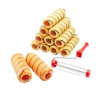 ProDec Paint Roller & Frame Set 9" x 1.75" 13-Piece Woven Rollers for Emulsion & Masonry - Pack of 6