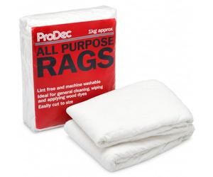 ProDec 1kg bag All Purpose Lint Free Rags, General Cleaning | Super Soft Fabric for Wiping, Scratch Free Polishing, Vehicle Bodywork Buffing, Applying Waxes & Dyes and More