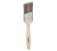 ProDec 2 inch Premier Trade Professional Synthetic Long Handle Cutting In Paint Brush for Sharp Edge Lines Painting with Emulsion, Gloss, Satin Paints on Walls, Ceilings, Wood and Metal, 2" 50mm