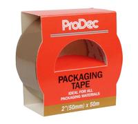 ProDec 2" x 50m Brown Packaging Tape for Parcels & Boxes, Parcel Tape