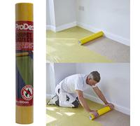 ProDec 20m Carpet Protector Roll - Strong Self Adhesive Plastic Carpet Protector, Fully Waterproof Heavy Duty Stair Protector For Carpet, Clear Sticky Back Plastic Floor Protector, Carpet Roll