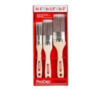 ProDec 3pc Premier Oval Synthetic Paint Brush Set (12 Pack)