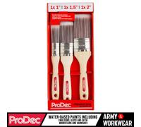 ProDec 3pc Synthetic Filament Premier Oval Paint Brush Set 1", 1.5" & 2" Pro