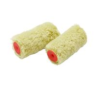 ProDec 4 inch Twin Pack Heavy Duty Woven Trade Professional Mini Rollers for A Smooth Finish Painting with Emulsion and Masonry Paints on Interior and Exterior Walls and Ceilings, 4"