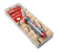 ProDec 11 piece 4" Medium Pile Woven Mini Rollers | for Emulsion Paint with Soft Grip Frame