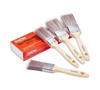 ProDec 4 piece Premier Trade Synthetic Paint Brush Set for a Smooth Finish Painting with Emulsion, Gloss, Satin Paints on Walls, Ceilings, Wood, Metal, 2x 1.5, 2x 2 inch Brushes