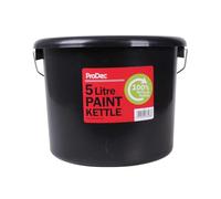 ProDec 5 Litre 100% Recycled Plastic Paint Kettle for Decanting Paint, Varnish, Wood Treatments from Larger Cans and Mixing Wallpaper Paste, Ideal for Working On Ladders and Platforms
