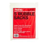 ProDec 5 pack Ultra-Strong Woven Heavy Duty Builder's Rubble Sacks