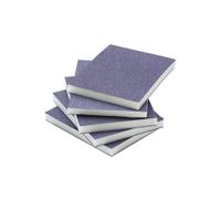 ProDec 5 pk Medium Grit Flexible Foam Filled Sanding Pad for Flat & Curved Wood & Metal Surfaces Including Window Sills, Architraves, Skirting Board, Pipes, Railings, Furniture, Balustrades, Spindles