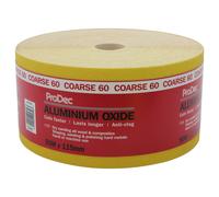 Prodec 50m Roll Yellow Aluminium Oxide Industrial Grit Sand Paper Wood Sanding