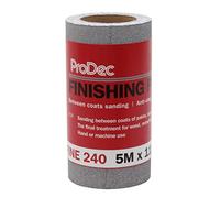 ProDec 5m Roll 240 Grit Fine Grade Finishing Paper for Sanding Between Coats and Automotive Sanding - 115mm Wide Abrasive Paper Roll Compatible with Machine Sanders & Hand Sanders