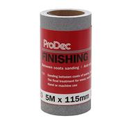 ProDec 5m Roll 320 Grit Extra Fine Grade Finishing Paper for Sanding Between Coats and Automotive Sanding - 115mm Wide Abrasive Paper Roll Compatible with Machine Sanders & Hand Sanders