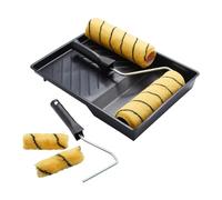 ProDec 9 inch & 4 inch 7 Piece Medium Pile Project Set Woven Paint Rollers for Painting with Emulsion and Masonry Paints on Interior and Exterior Walls and Ceilings, 9" 4"