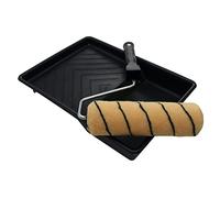 ProDec 9 inch x 1.5" 3 Piece Medium Pile Woven Paint Roller, Cage Frame and Tray Set for Painting with Emulsion and Masonry Paints on Interior and Exterior Walls and Ceilings, 9"