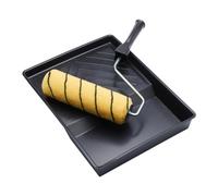 ProDec 9 inch x 1.75" 3 Piece Medium Pile Woven Paint Roller, Cage Frame and Tray Set for Painting with Emulsion and Masonry Paints on Interior and Exterior Walls and Ceilings, 9"