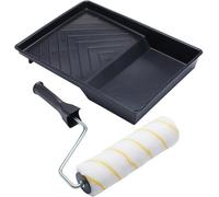 Prodec 9 Inch X 1.75" 3 Piece Unifibre Woven Paint Roller, Cage Frame And Tray Set