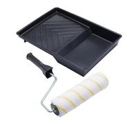 ProDec 9 inch x 1.75" 3 Piece Unifibre Woven Paint Roller, Cage Frame and Tray Set for Painting with Emulsion Paints on Interior Walls and Ceilings, 9"