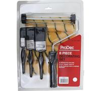 Prodec 9 Inch X 1.75" 8 Piece Woven Paint Roller, Frame And Brush Set