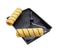 ProDec 9" Paint Roller Set for Emulsion & Masonry Paint - 2X Medium Pile Roller Sleeves for Painting Walls and Ceilings, Frame & Tray, Roller Sets for Painting Walls & Ceilings with Emulsion